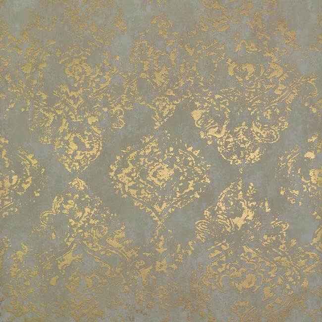 Stargazer Almond & Gold Wallpaper - York Wallcoverings - NW3566