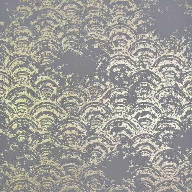 Eclipse Grey & Gold Wallpaper - York Wallcoverings - NW3597