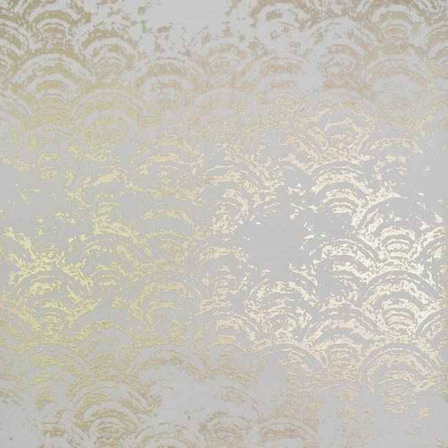 Eclipse White & Gold Wallpaper - York Wallcoverings - NW3598