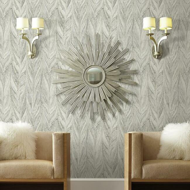 ebru-marble-wallpaper-cool-grey-york-wallcoverings-y6230802 - York Wallcoverings Wallpaper