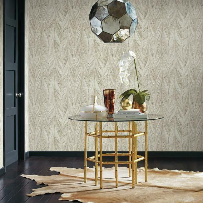 ebru-marble-wallpaper-warm-neutral-york-wallcoverings-y6230801 - York Wallcoverings Wallpaper