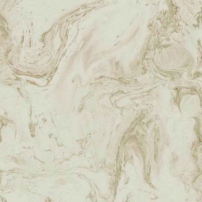 Oil & Marble Blush Metallic Wallpaper - York Wallcoverings - Y6231204