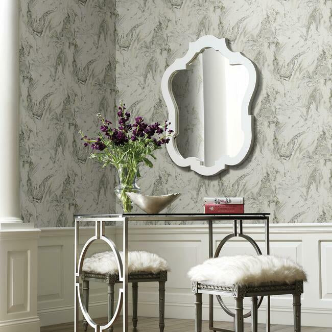 oil-marble-wallpaper-greyglint-york-wallcoverings-y6231203 - York Wallcoverings Wallpaper