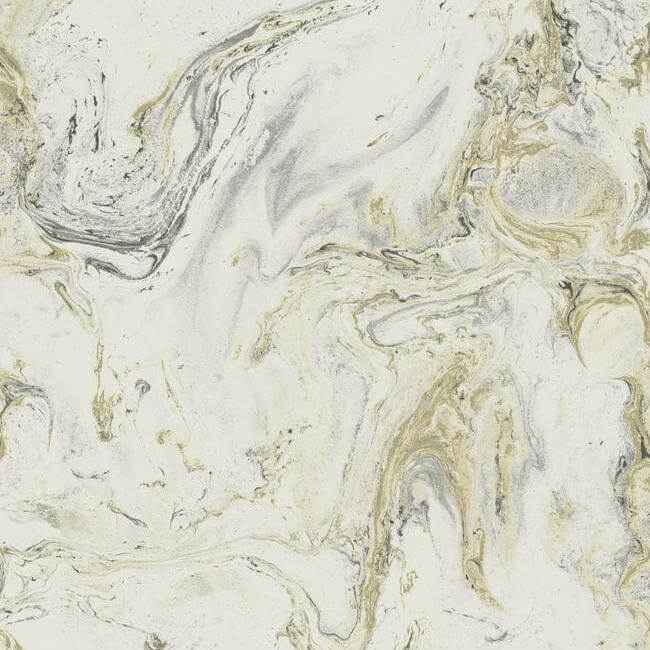 Oil & Marble Black Wallpaper - York Wallcoverings - Y6231201