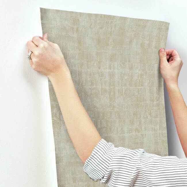 Liquid Metal Taupe Wallpaper - York Wallcoverings - KT2132 - York Wallcoverings Wallpaper