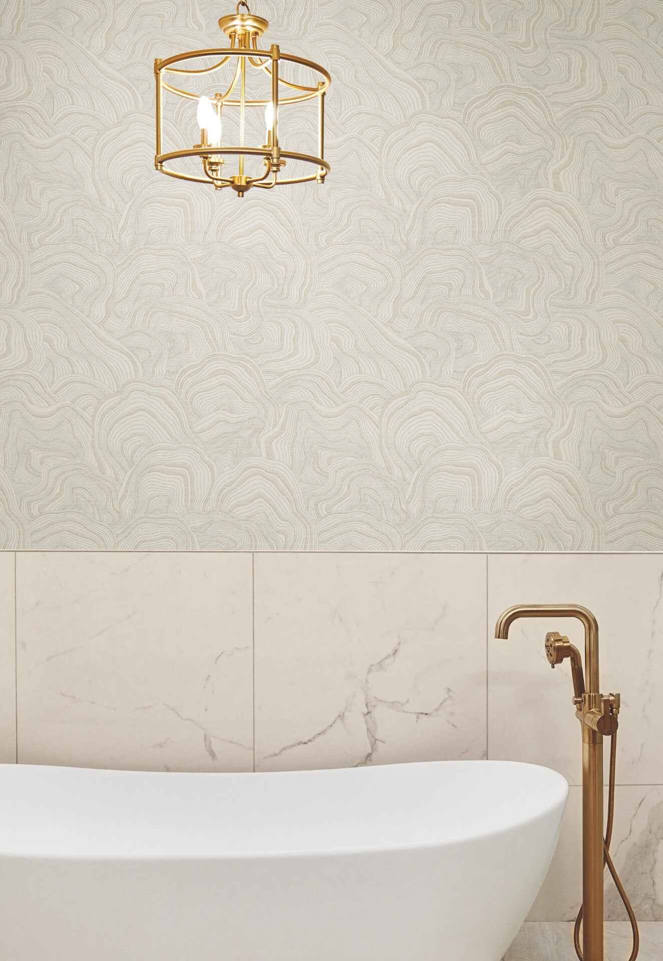 Geodes Taupe Wallpaper - York Wallcoverings - KT2164