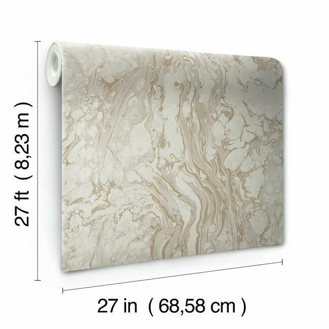 polished-marble-wallpaper-taupe-york-wallcoverings-kt2225 - York Wallcoverings Wallpaper