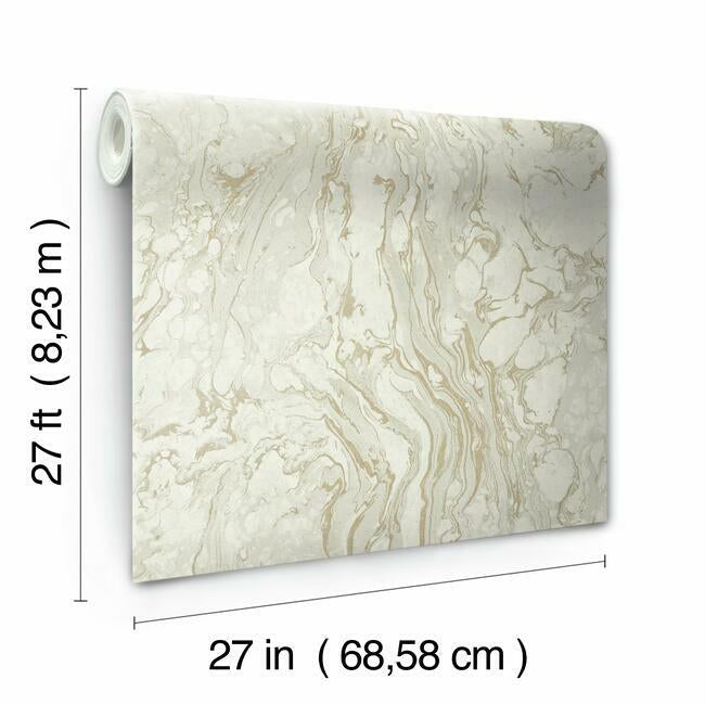 polished-marble-wallpaper-whitegold-york-wallcoverings-kt2223 - York Wallcoverings Wallpaper