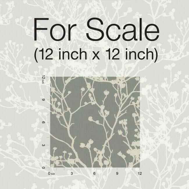 Budding Branch Silhouette Brown Wallpaper - York Wallcoverings - HC7518 - York Wallcoverings Wallpaper
