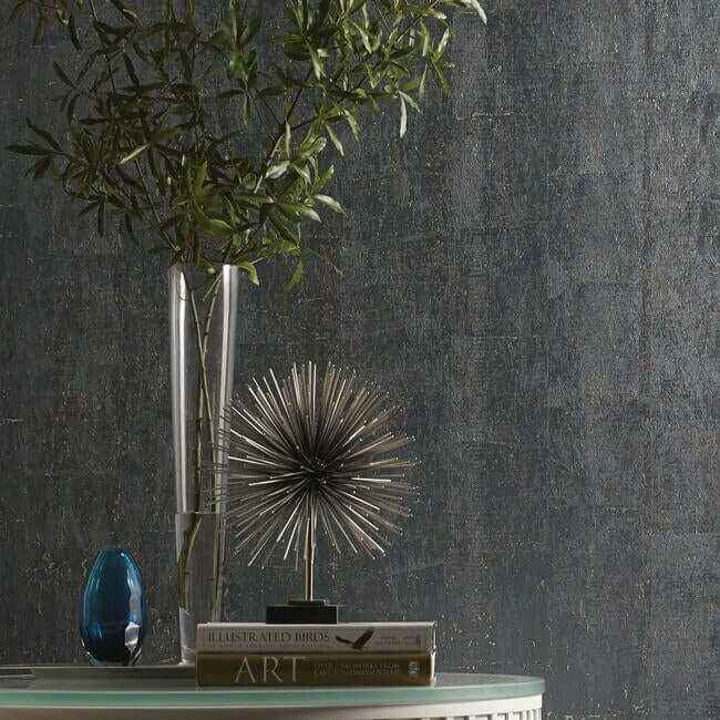 Cork Blue Wallpaper - York Wallcoverings - GR1095 - York Wallcoverings Wallpaper