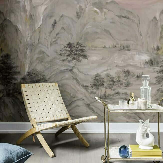 misty-mountain-taupe-wall-mural-york-wallcoverings-af6597m - York Wallpaper Wallpaper