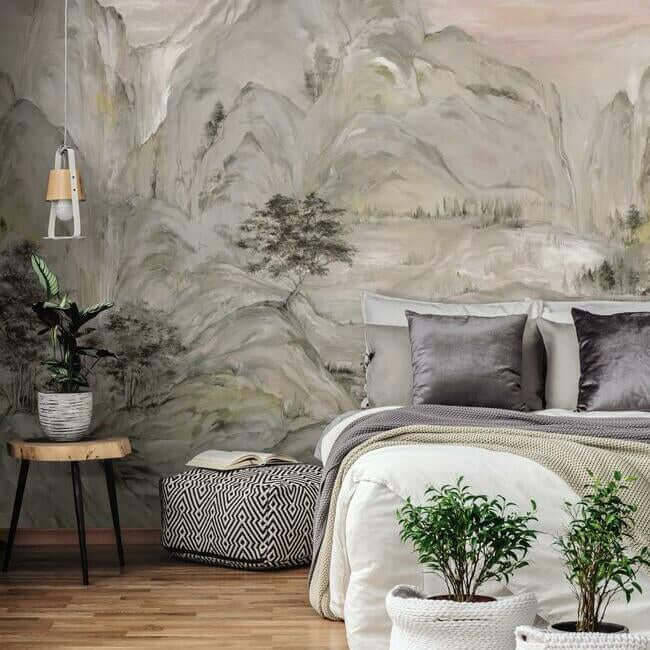misty-mountain-taupe-wall-mural-york-wallcoverings-af6597m - York Wallpaper Wallpaper
