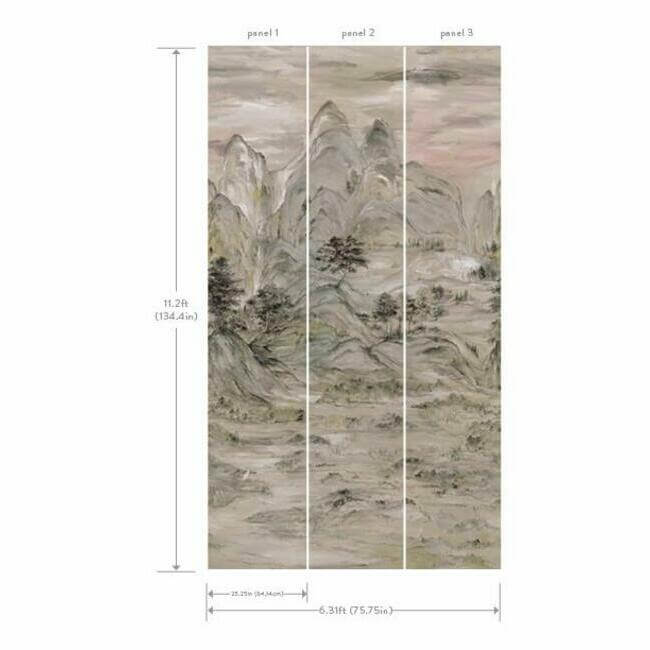 misty-mountain-taupe-wall-mural-york-wallcoverings-af6597m - York Wallpaper Wallpaper