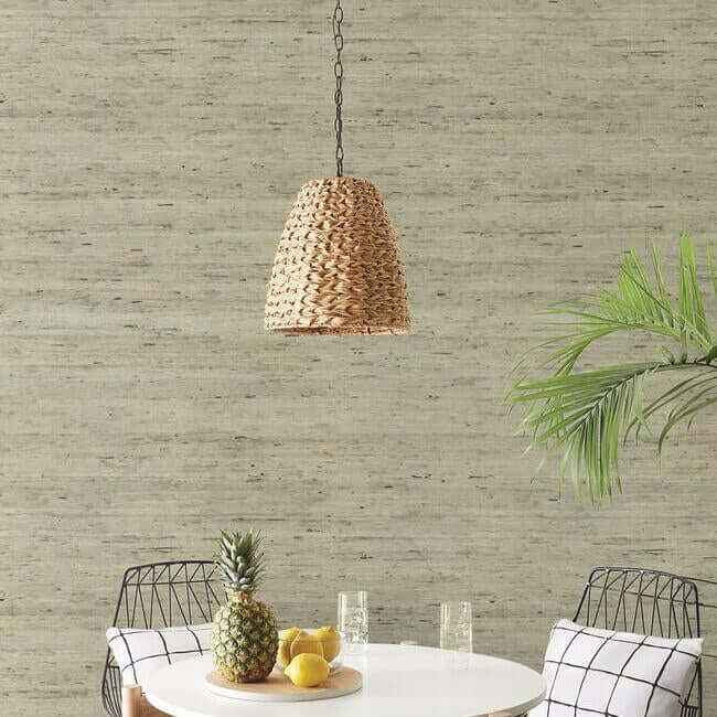 Grasscloth Blue Wallpaper - York Wallcoverings - CP9348 - York Wallcoverings Wallpaper