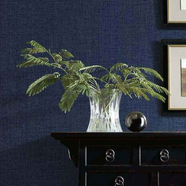 Diplomacy Weave Blue Wallpaper - York Wallcoverings - 5870 - York Wallcoverings Wallpaper