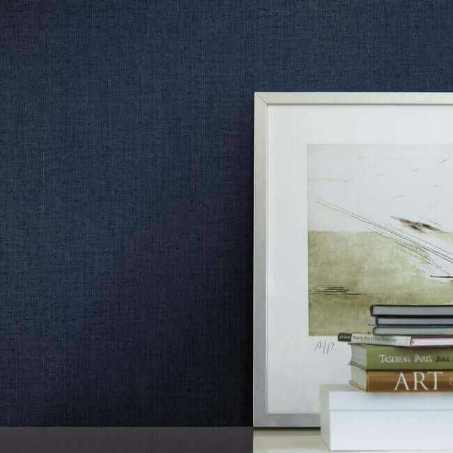 diplomacy-weave-wallpaper-indigo-york-wallcoverings-5870 - York Wallcoverings Wallpaper
