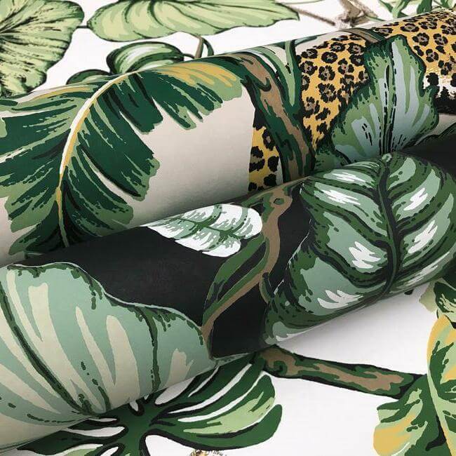 jungle-cat-beige-wallpaper-york-wallcoverings-ho2144 - York Wallpaper Wallpaper