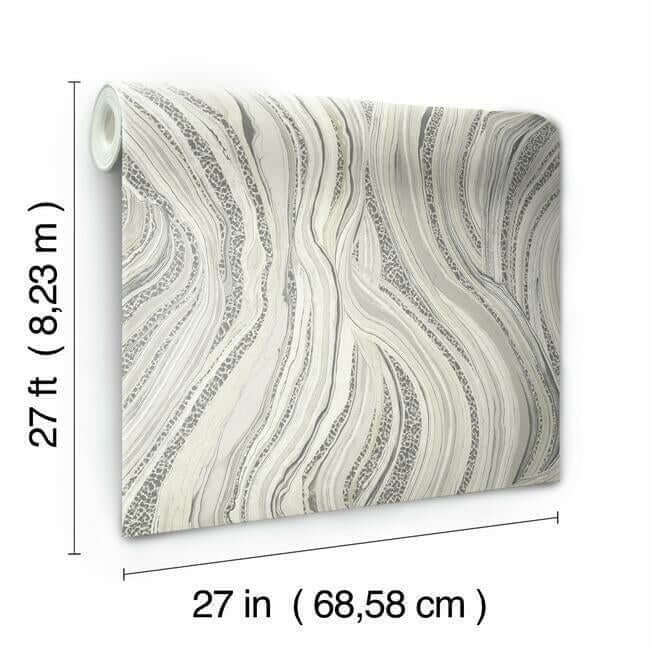 streaming-cheetah-wallpaper-neutralgrey-york-wallcoverings-ho2172 - York Wallcoverings Wallpaper
