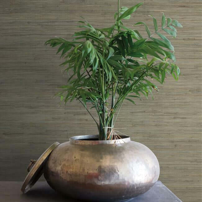 threaded-jute-green-wallpaper-york-wallcoverings-og0519 - York Wallpaper Wallpaper