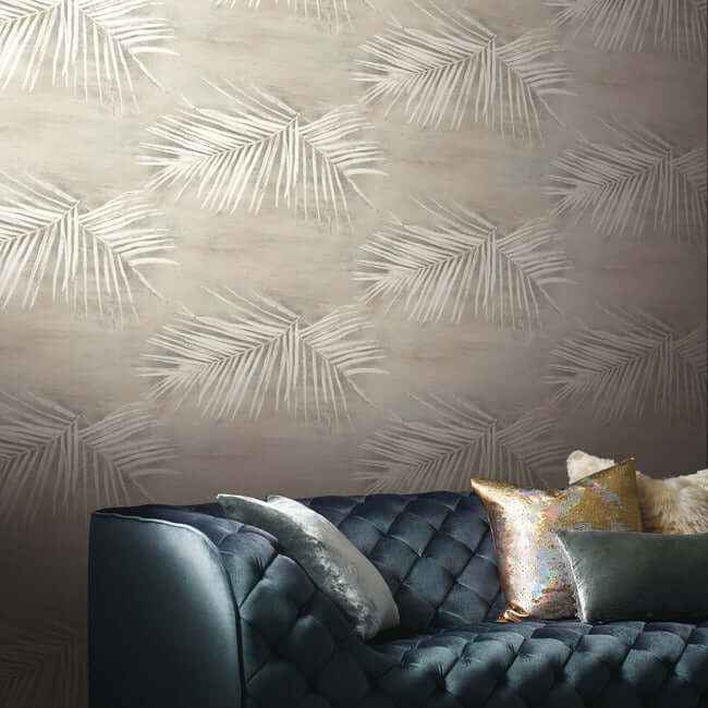 Endless Summer Wallpaper Grey - York Wallcoverings - VA1268 - York Wallcoverings Wallpaper