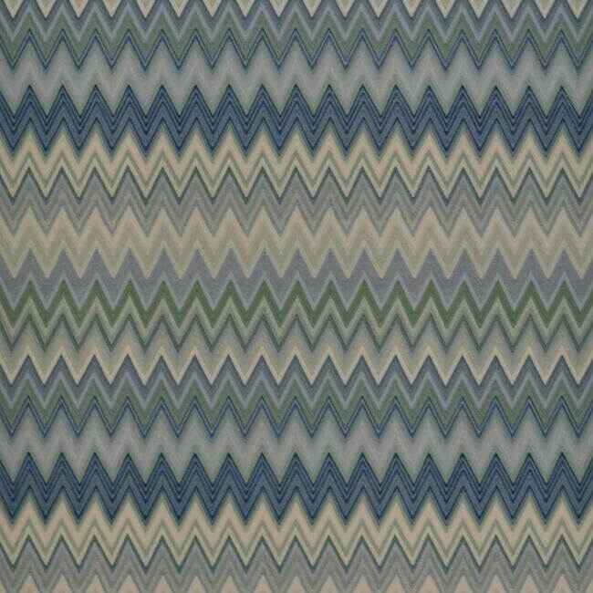 Zig Zag Multicolore Wallpaper Creammint Green - York Wallcoverings - MI10063 - York Wallcoverings Wallpaper