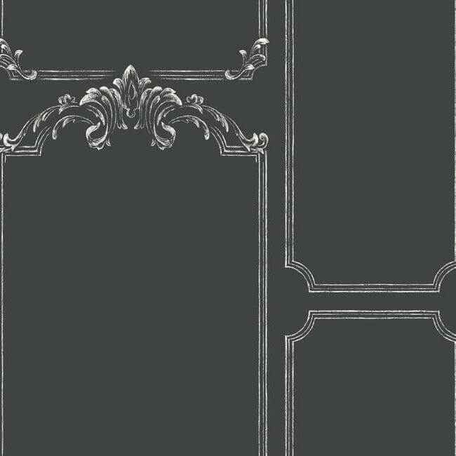 Chalkboard Black & White Wallpaper - York Wallcoverings - MH1532