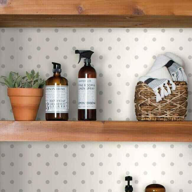 Dots on Dots Grey & White Wallpaper - York Wallcoverings - MH1582 - York Wallcoverings Wallpaper