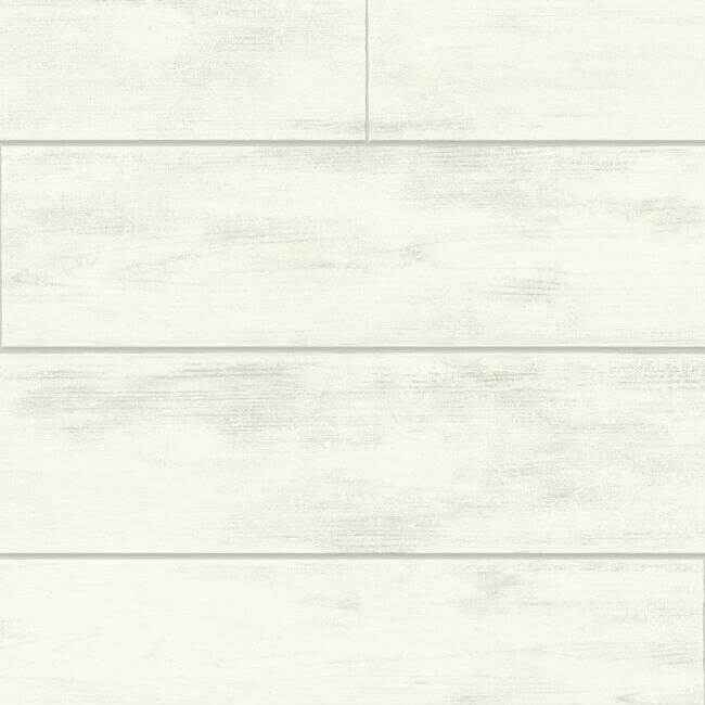 Shiplap White & Grey Wallpaper - York Wallcoverings - MH1560