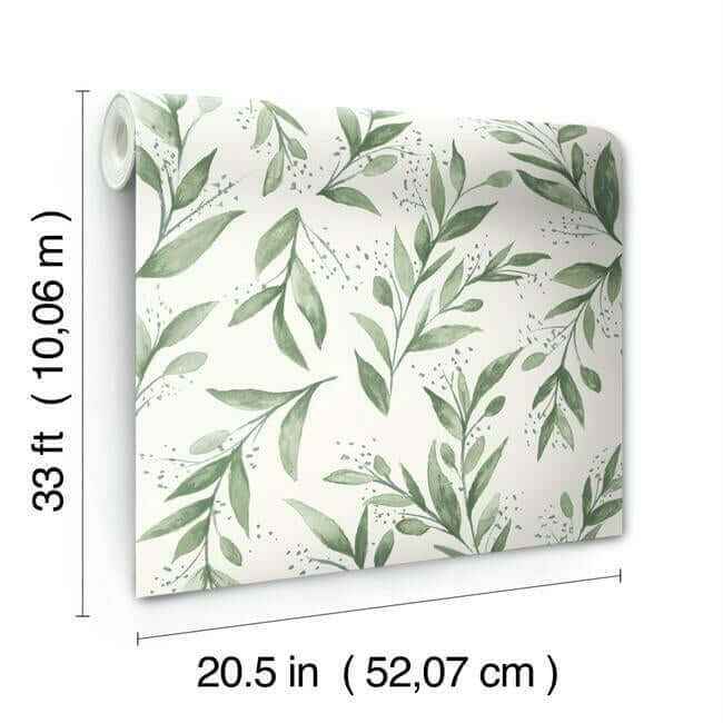 Olive Branch Olive Grove Wallpaper - York Wallcoverings - ME1535 - York Wallcoverings Wallpaper