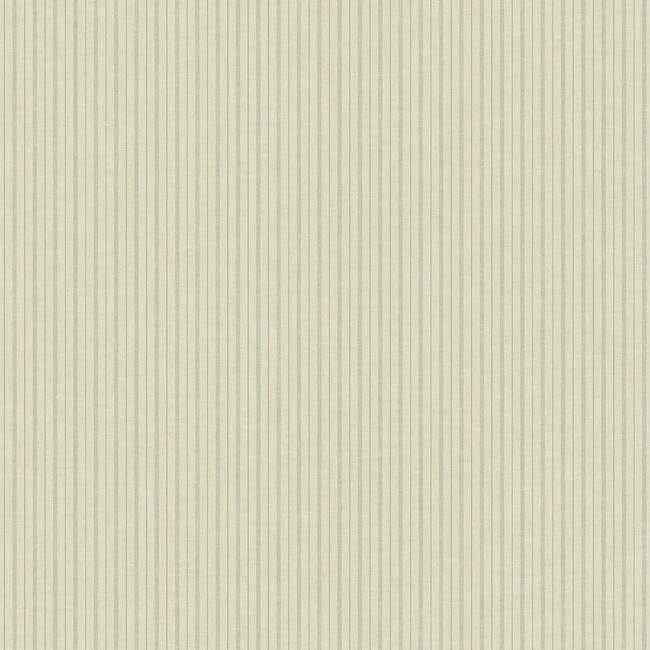 French Ticking Khaki & Light Blue Wallpaper - York Wallcoverings - ME1560