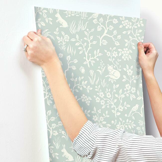 fox-hare-wallpaper-mineral-green-york-wallcoverings-mk1111