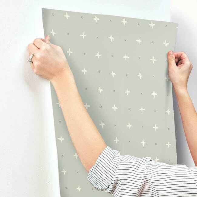 cross-stitch-grey-wallpaper-york-wallcoverings-mk1103 - York Wallpaper Wallpaper