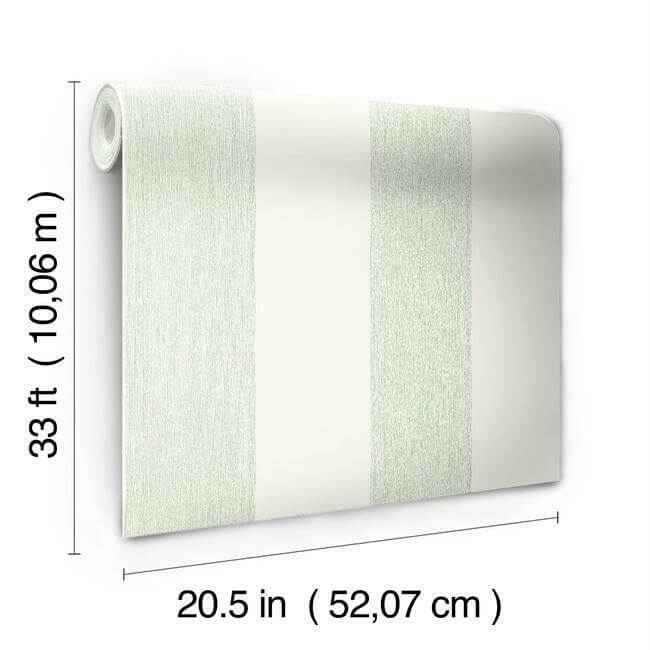Thread Stripe Green Wallpaper - York Wallcoverings - MK1116 - York Wallcoverings Wallpaper