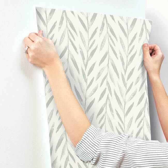 Willow Grey Wallpaper - York Wallcoverings - MK1137 - York Wallcoverings Wallpaper