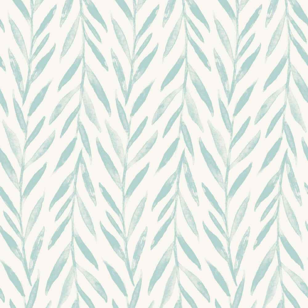 Willow Blue Wallpaper - York Wallcoverings - MK1138