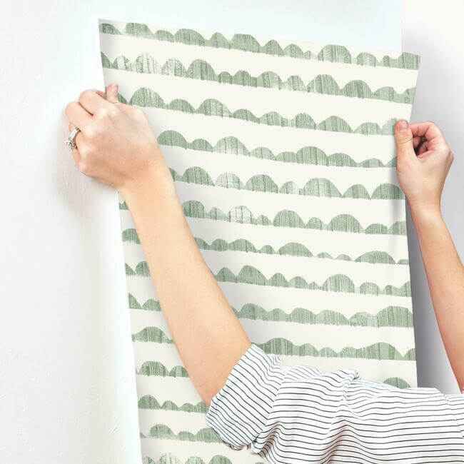 Hill & Horizon Green Wallpaper - York Wallcoverings - MK1144 - York Wallcoverings Wallpaper