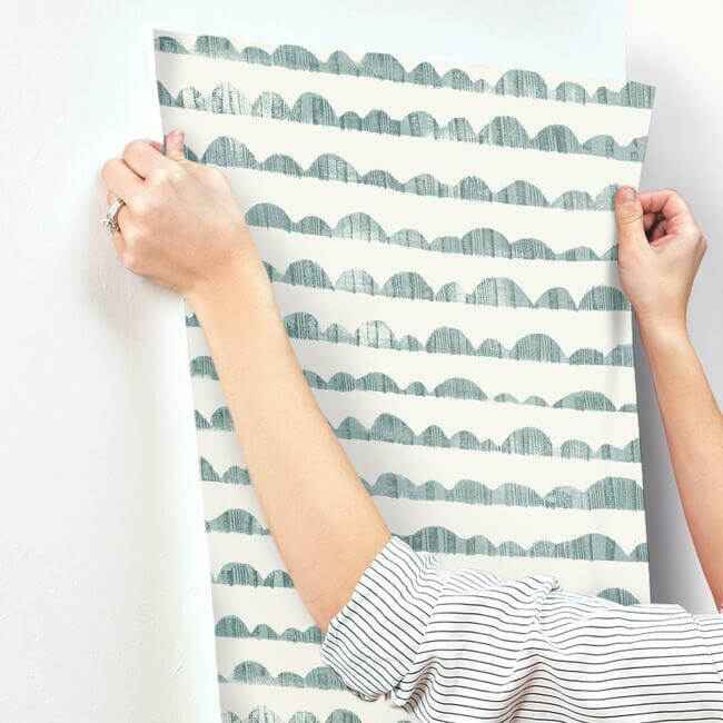 Hill & Horizon Blue Wallpaper - York Wallcoverings - MK1143 - York Wallcoverings Wallpaper