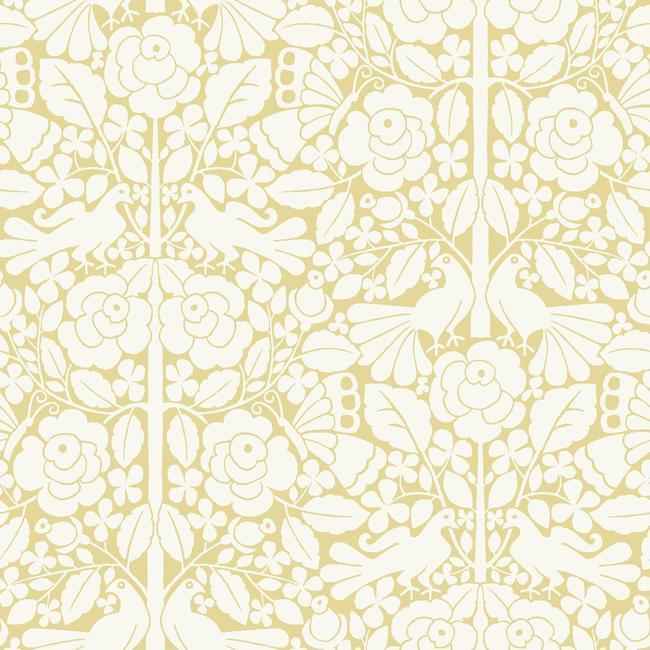 Fairy Tales Yellow Wallpaper - York Wallcoverings - MK1162 - York Wallcoverings Wallpaper
