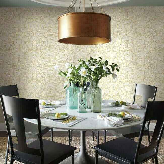 Fairy Tales Yellow Wallpaper - York Wallcoverings - MK1162 - York Wallcoverings Wallpaper