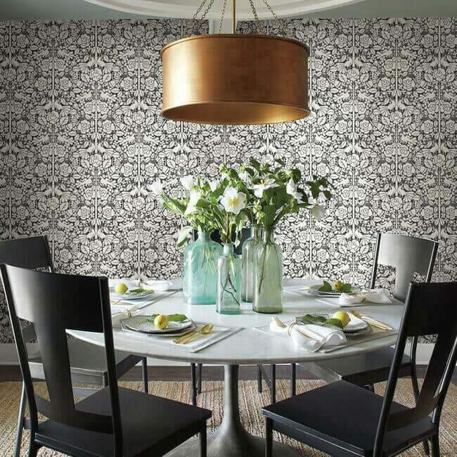 fairy-tales-black-wallpaper-york-wallcoverings-mk1167 - York Wallpaper Wallpaper