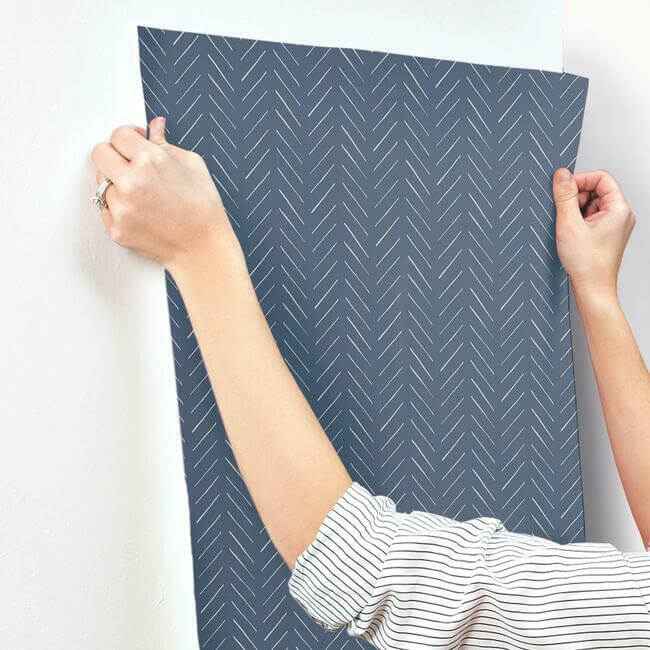 Pick-Up Sticks Blue Wallpaper - York Wallcoverings - MK1173 - York Wallcoverings Wallpaper