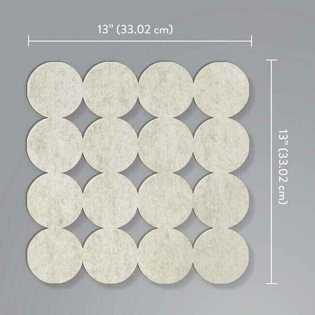 Modern Circles Acoustical Peel Stick Tiles Greige - York Wallcoverings - QWS1016 - York Wallcoverings Wallpaper