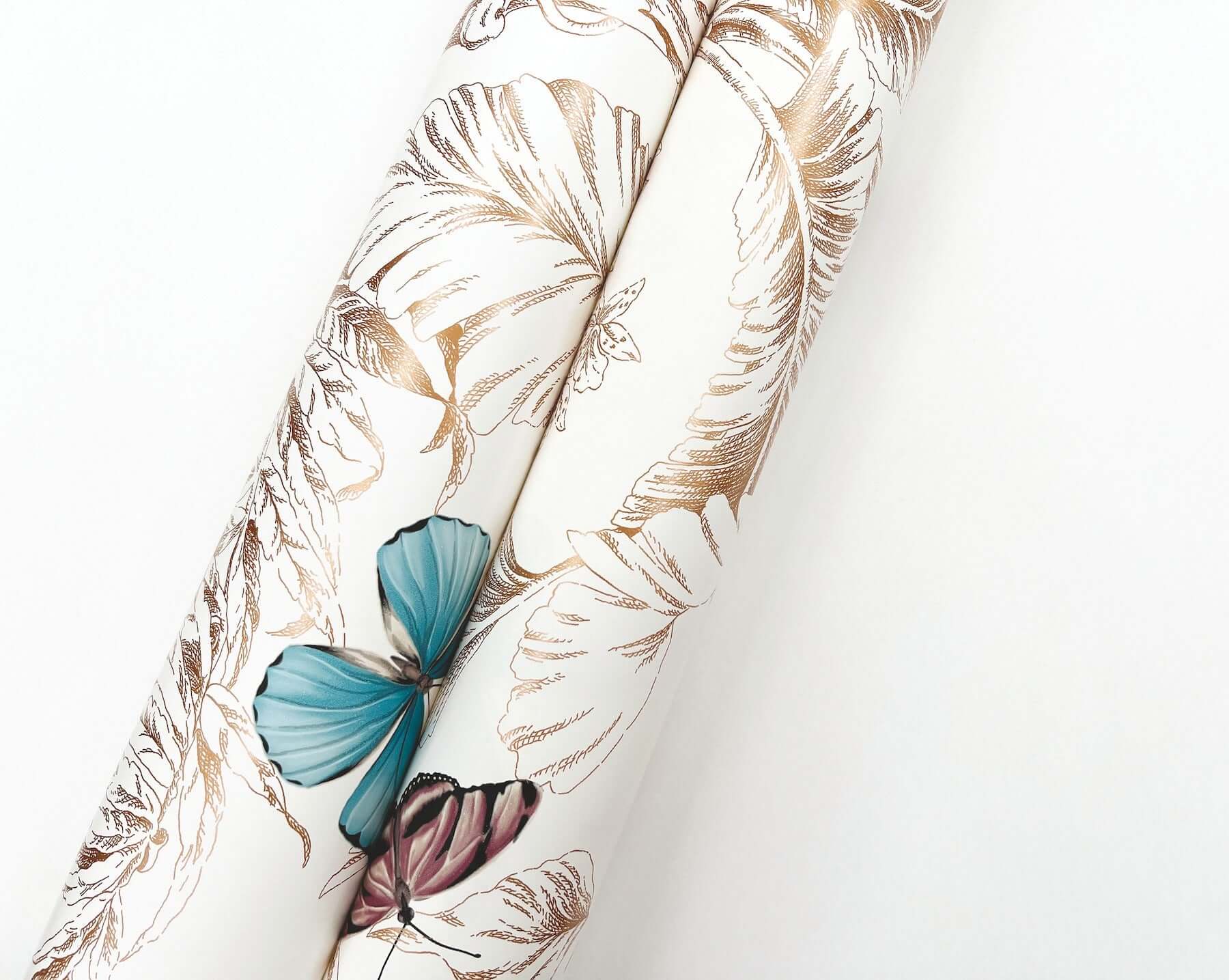 papillon-gold-wallpaper-york-wallcoverings-af2028 - York Wallpaper Wallpaper