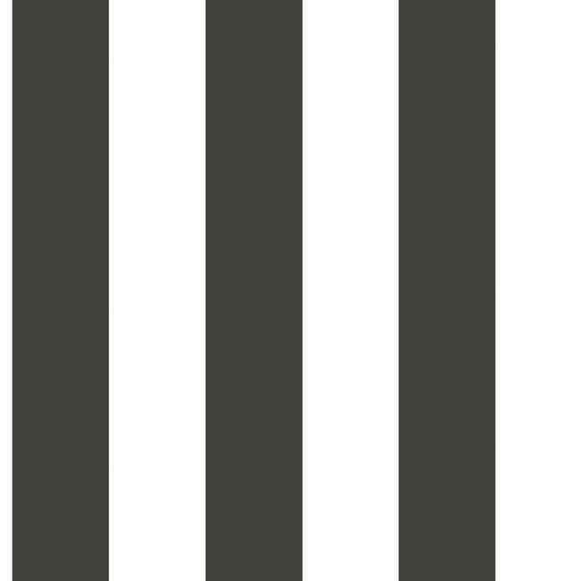 3-stripe-wallpaper-blackwhite-york-wallcoverings-st5691 - York Wallcoverings Wallpaper