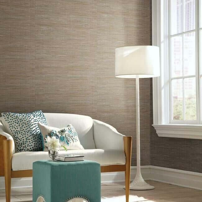 lustrous-grasscloth-silver-taupe-wallpaper-york-wallcoverings-y6201604 - York Wallpaper Wallpaper