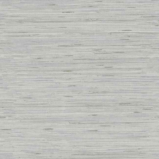 Lustrous Grasscloth Silver Wallpaper - York Wallcoverings - Y6201602