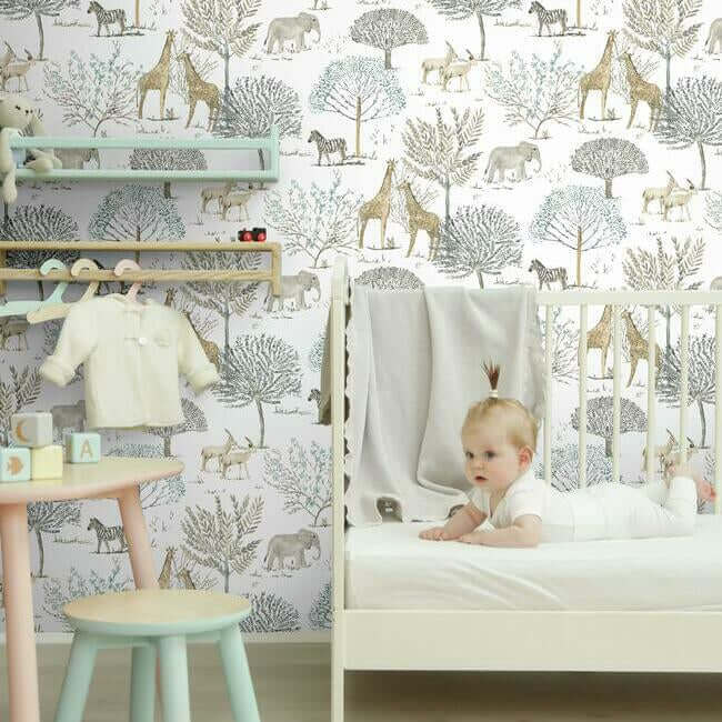 on-the-savanna-neutral-wallpaper-york-wallcoverings-ki0541 - York Wallcoverings Wallpaper