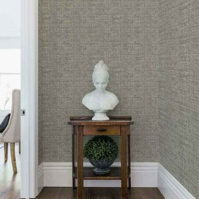 Papyrus Weave Black Wallpaper - York Wallcoverings - CY1559 - York Wallcoverings Wallpaper