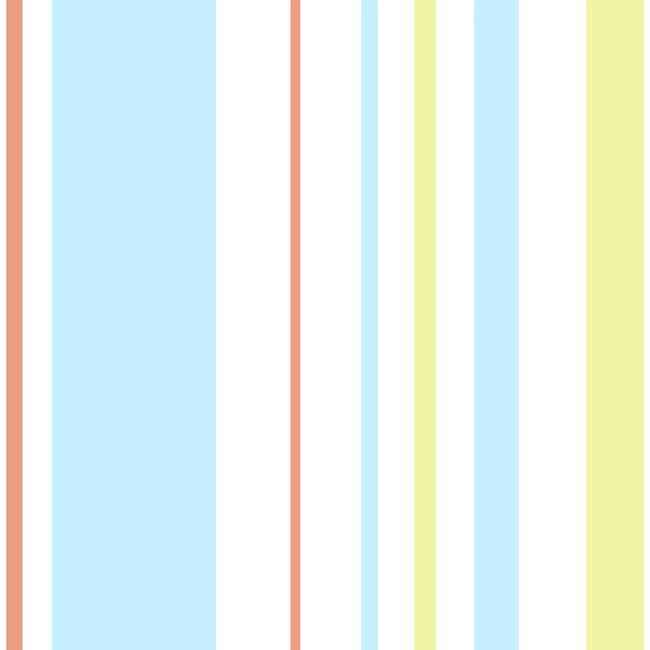Disney & Pixar Toy Story 4 Owens Stripe Blue & Orange Wallpaper - York Wallcoverings - DI0909