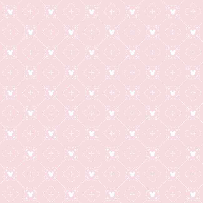 Disney Mickey Mouse Argyle Wallpaper Pink - York Wallcoverings - DI0979 - York Wallcoverings Wallpaper